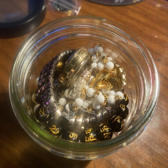 Curated Vintage Jewelry Treasure MASON JAR Lot | Guaranteed STERLING & Signed Pi - Picture 1 of 7